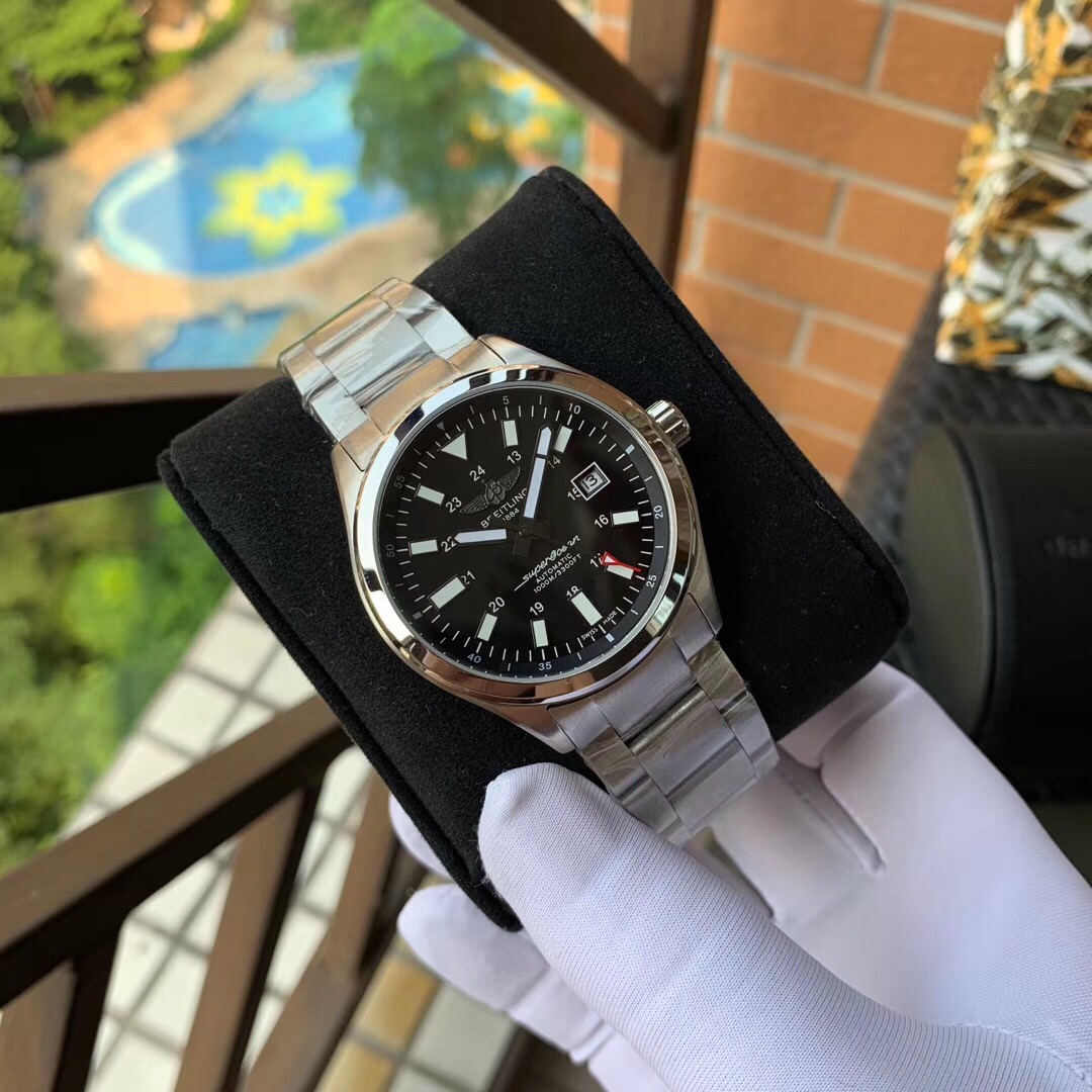 Breitling-Built-in Citizen 821A movement Sapphire scratch-resistant crystal Top layer calfskin strap