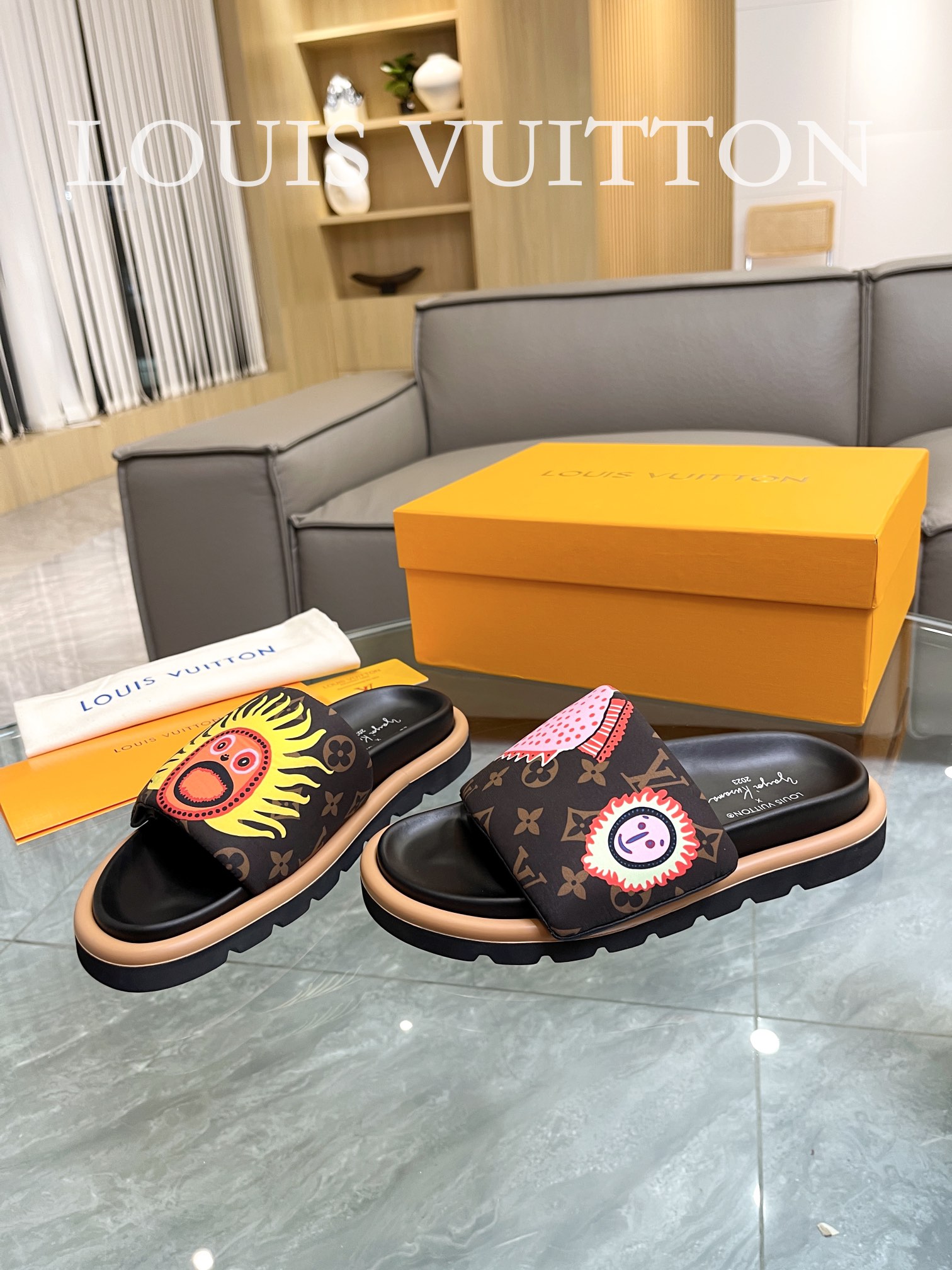 Louis Vuitton 2023 lovers mandarin duck shoes