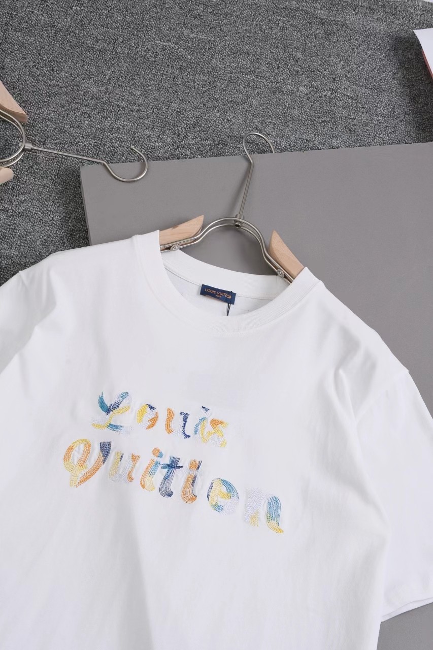Louis Vuitton 24ss new embroidered t-shirt for spring and summer