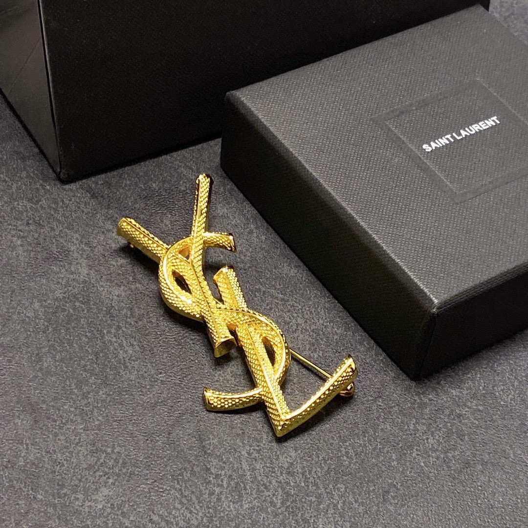 Saint Laurent YSL brooch