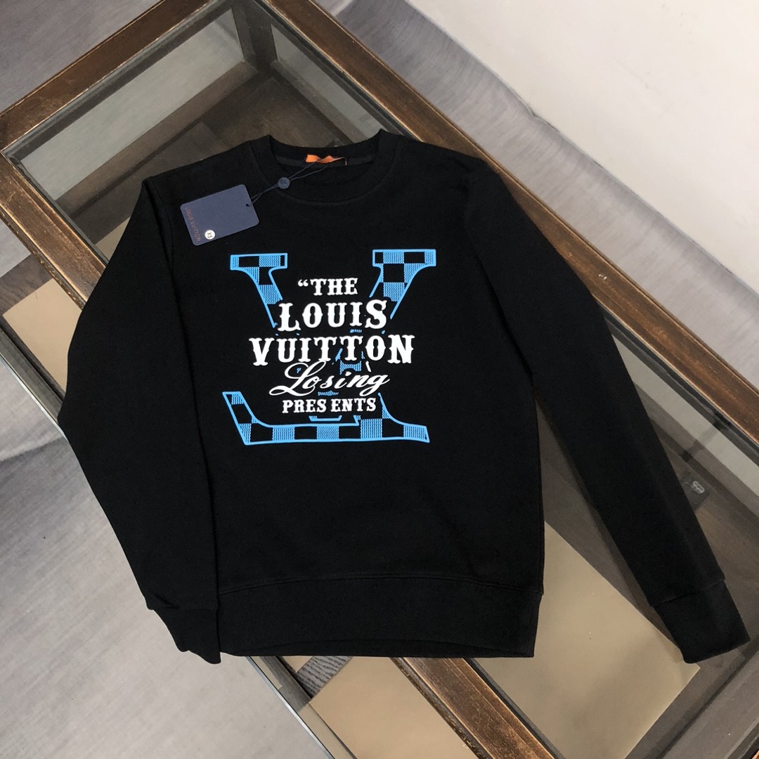 Louis Vuitton 2023 new autumn and winter couples style round neck sweatshirt