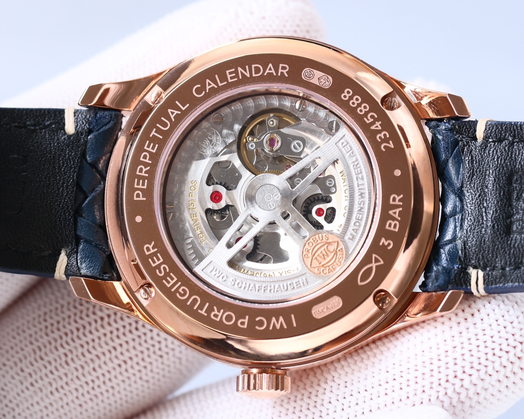 IWC- Portuguese Collection German CNC machine open molded case and strap 82650 movement copy