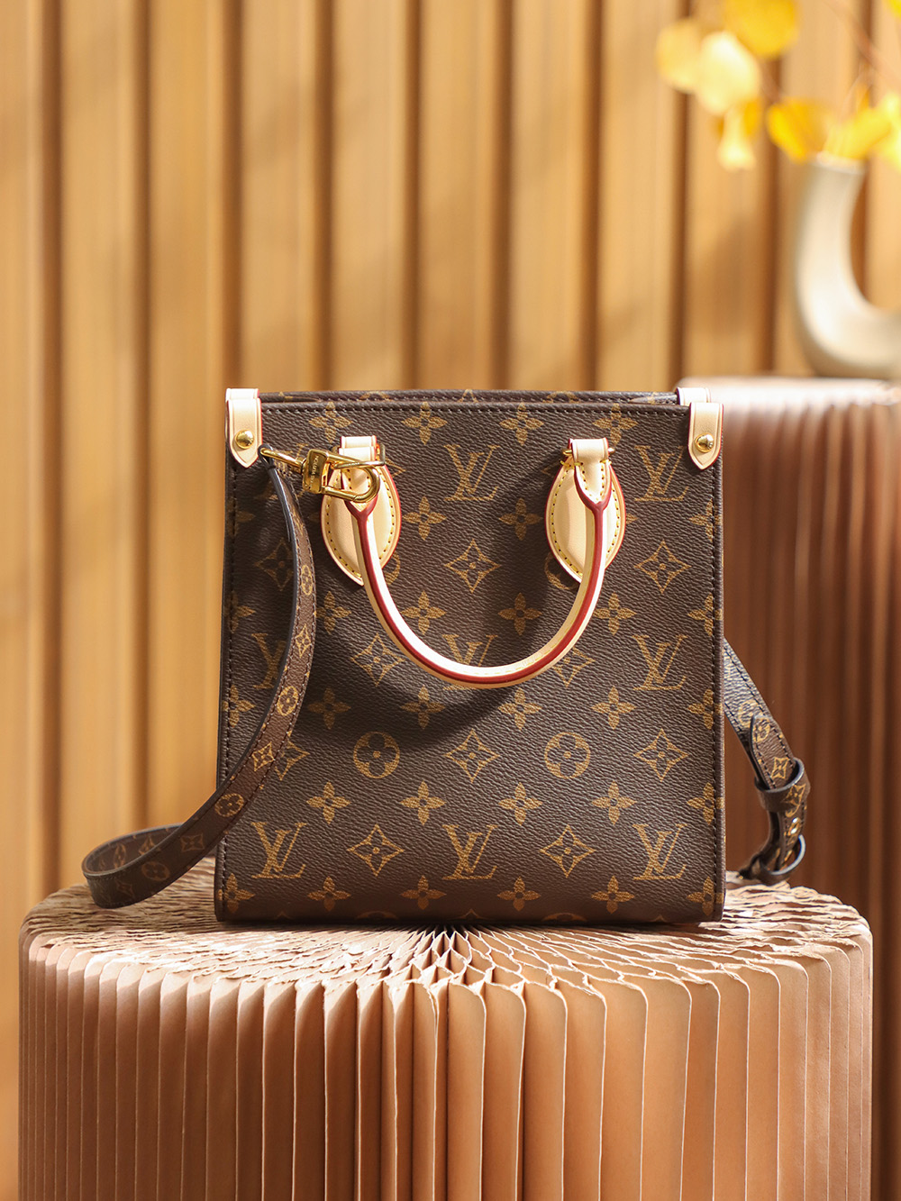 Louis Vuitton 𝐒𝐀𝐂 𝐏𝐋𝐀𝐓 𝐁𝐁 sheet music bag M45847 French original leather 🇫🇷 pure steel hardware