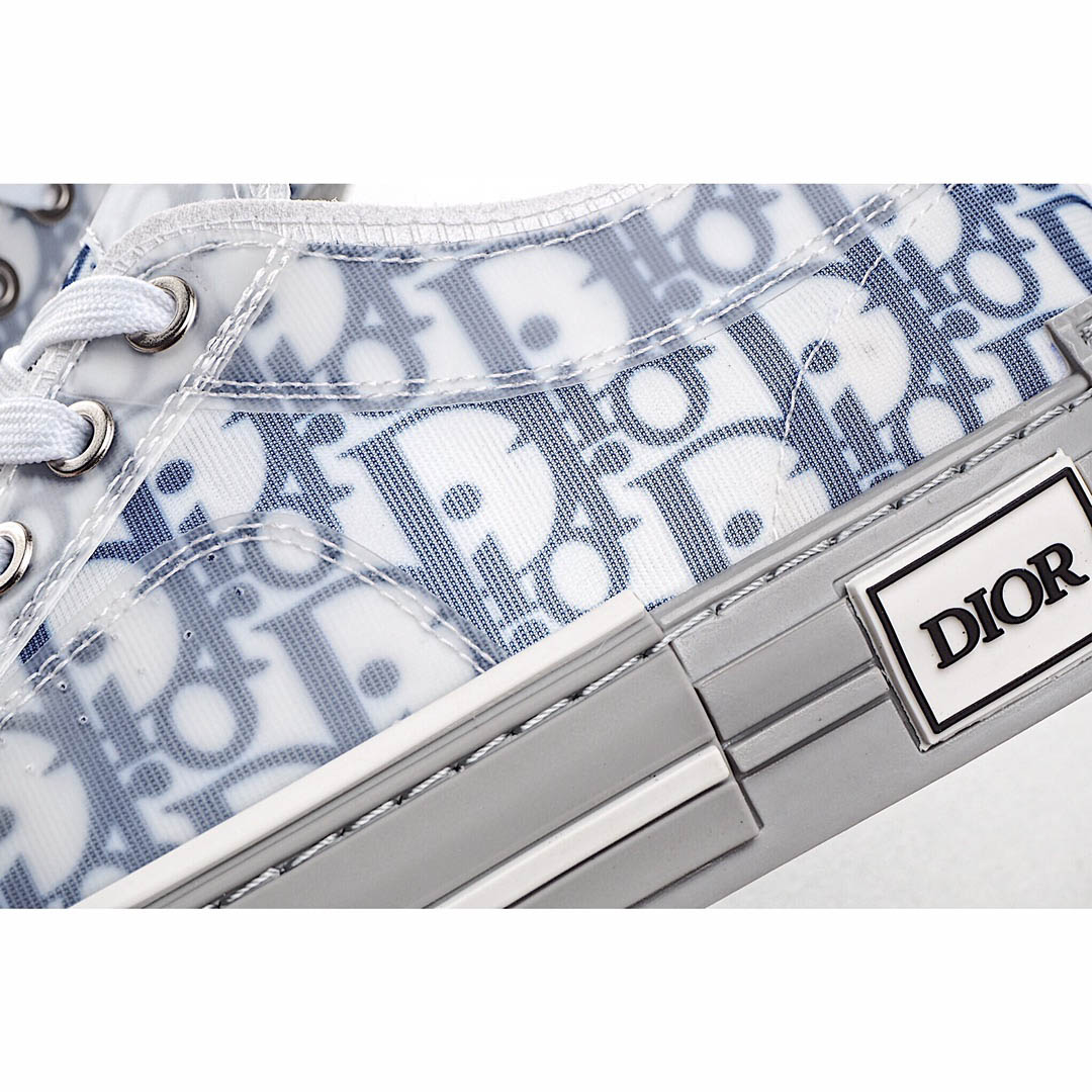 Dior B23 Oblique Slip-on Low Top Sneakers Sheer Print Sneakers