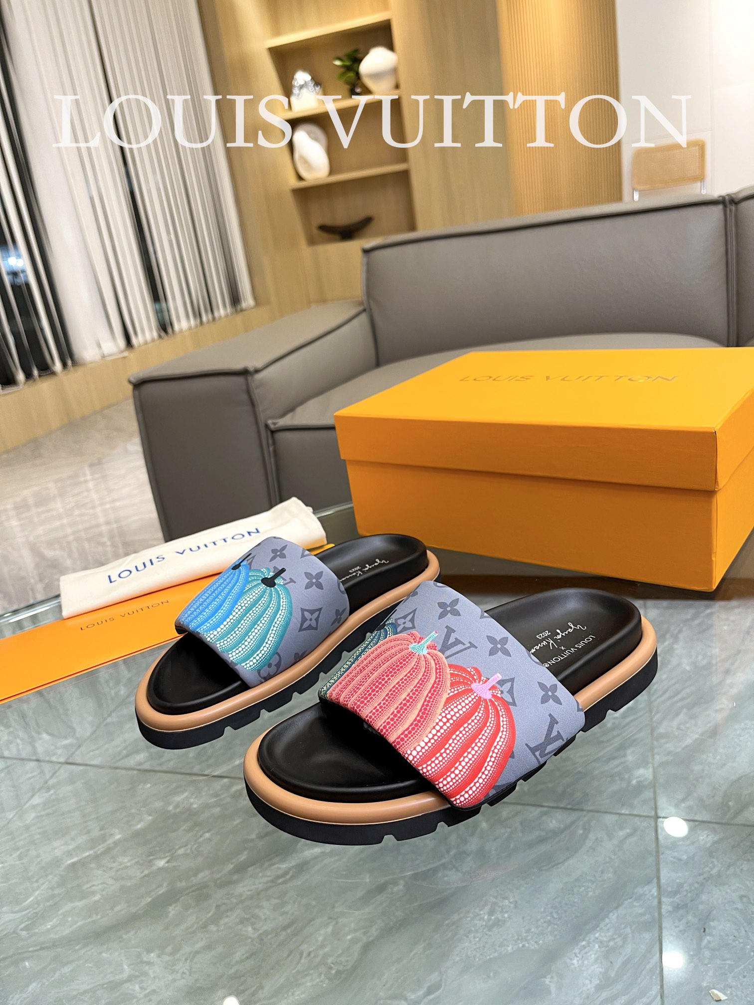 Louis Vuitton 2023 lovers mandarin duck shoes