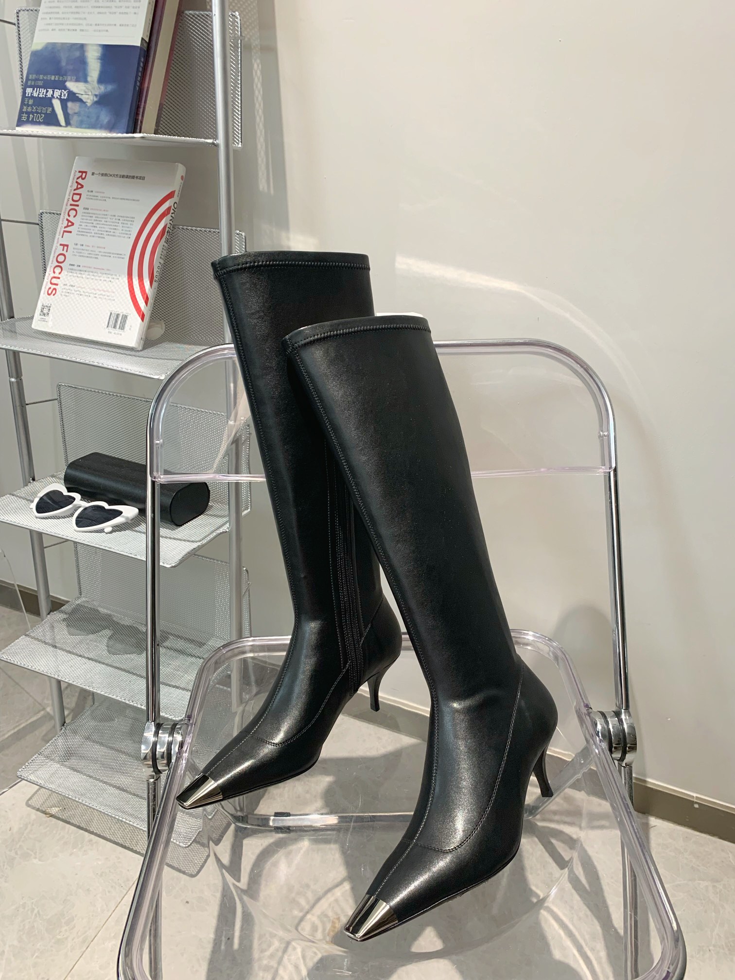 𝙎𝙖𝙞𝙣𝙩 𝙇𝙖𝙪𝙧𝙚𝙣𝙩 | 𝟐𝟎𝟐𝟐/𝐒𝐒 𝐧𝐞𝐰 YSL｜Saint Laurent Metal Toe Series New High Heeled Boots