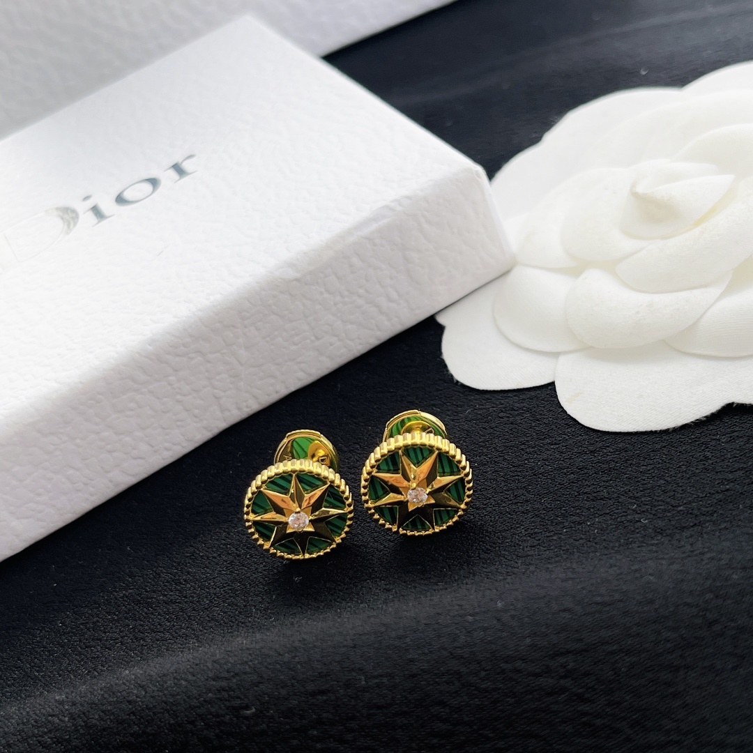 Dior stud earrings