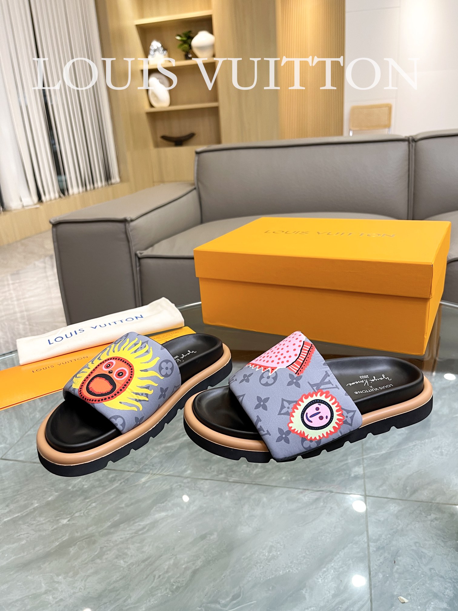 Louis Vuitton 2023 lovers mandarin duck shoes