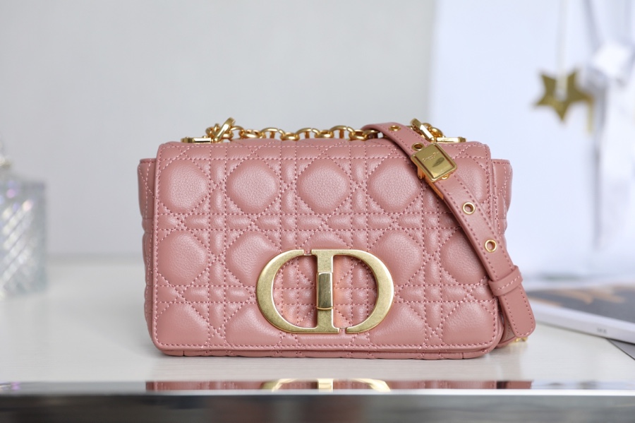 DlOR CARO】Pink Soft cow leather rattan check DR-091