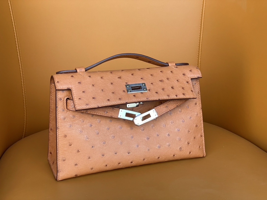 Mini Kelly Generation Evening Bag South Africa kk Ostrich Leather