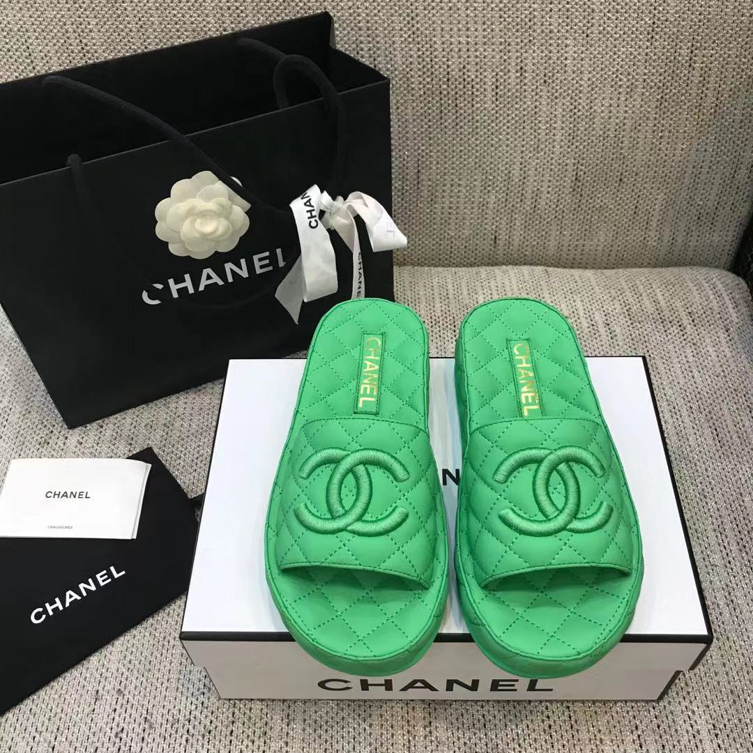 CHANEL 2022 early spring latest honey slippers fashion versatile series imported sheepskin cushioned feet