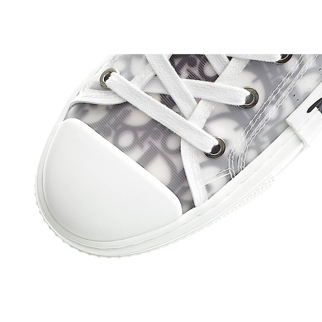 Dior B23 Oblique Slip-on Low Top Sneakers Sheer Print Sneakers