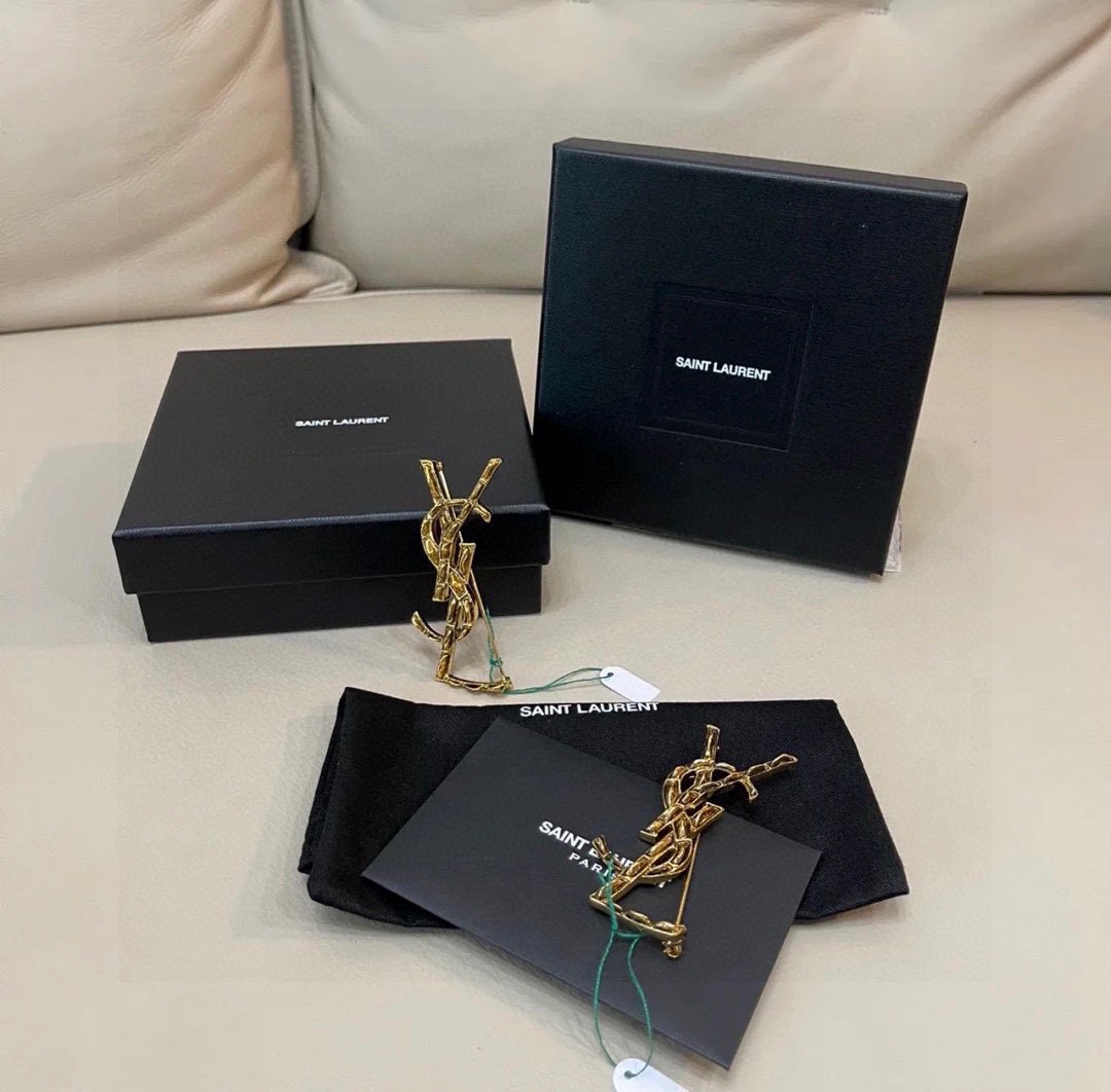 Saint Laurent YSL brooch