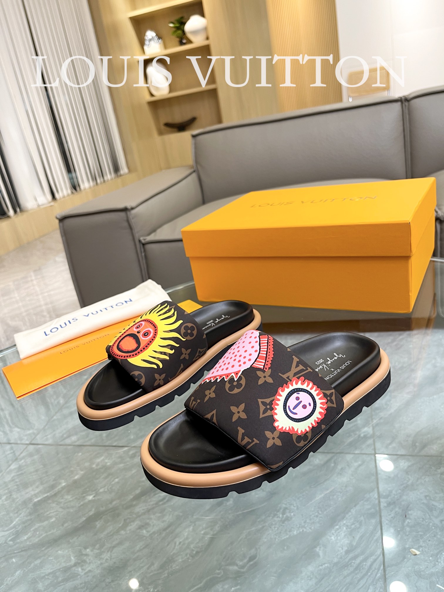 Louis Vuitton 2023 lovers mandarin duck shoes