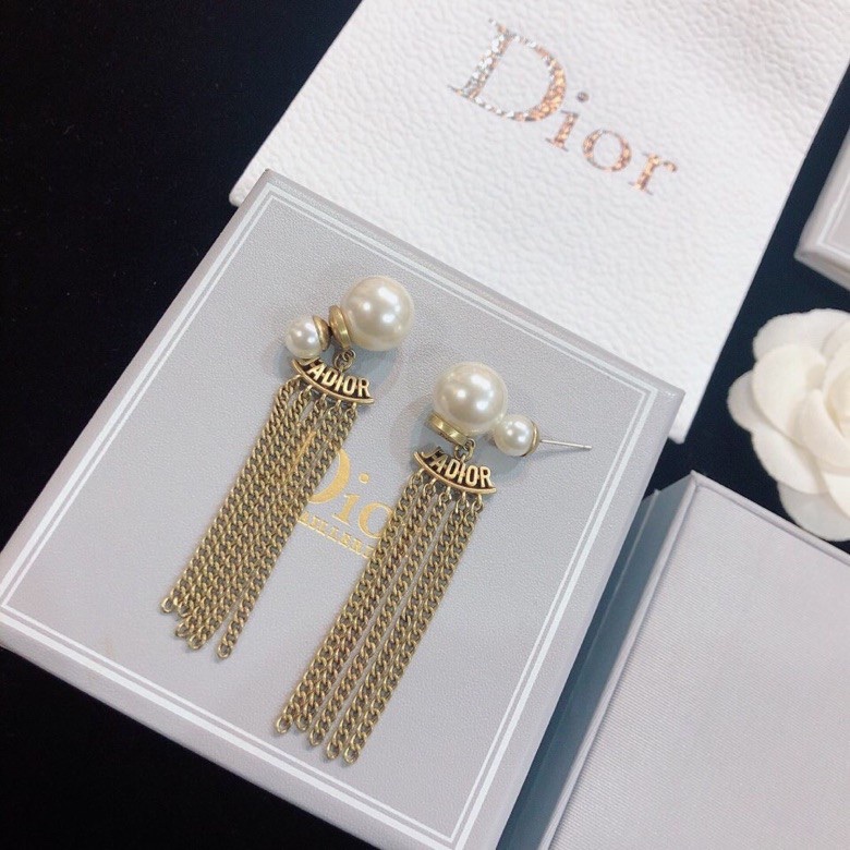 Dior stud earrings