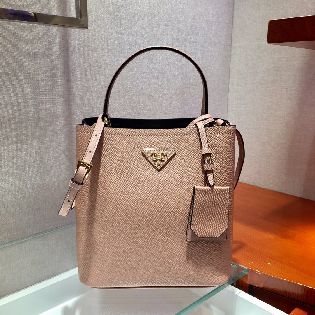 𝐏𝐑𝐀𝐃𝐀 Double handbag 1BA212