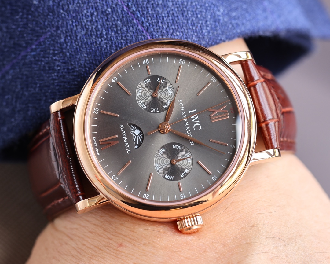 IWC- Portofino Multifunctional Premium Automatic 9100 Multifunctional Imported Mechanical Movement