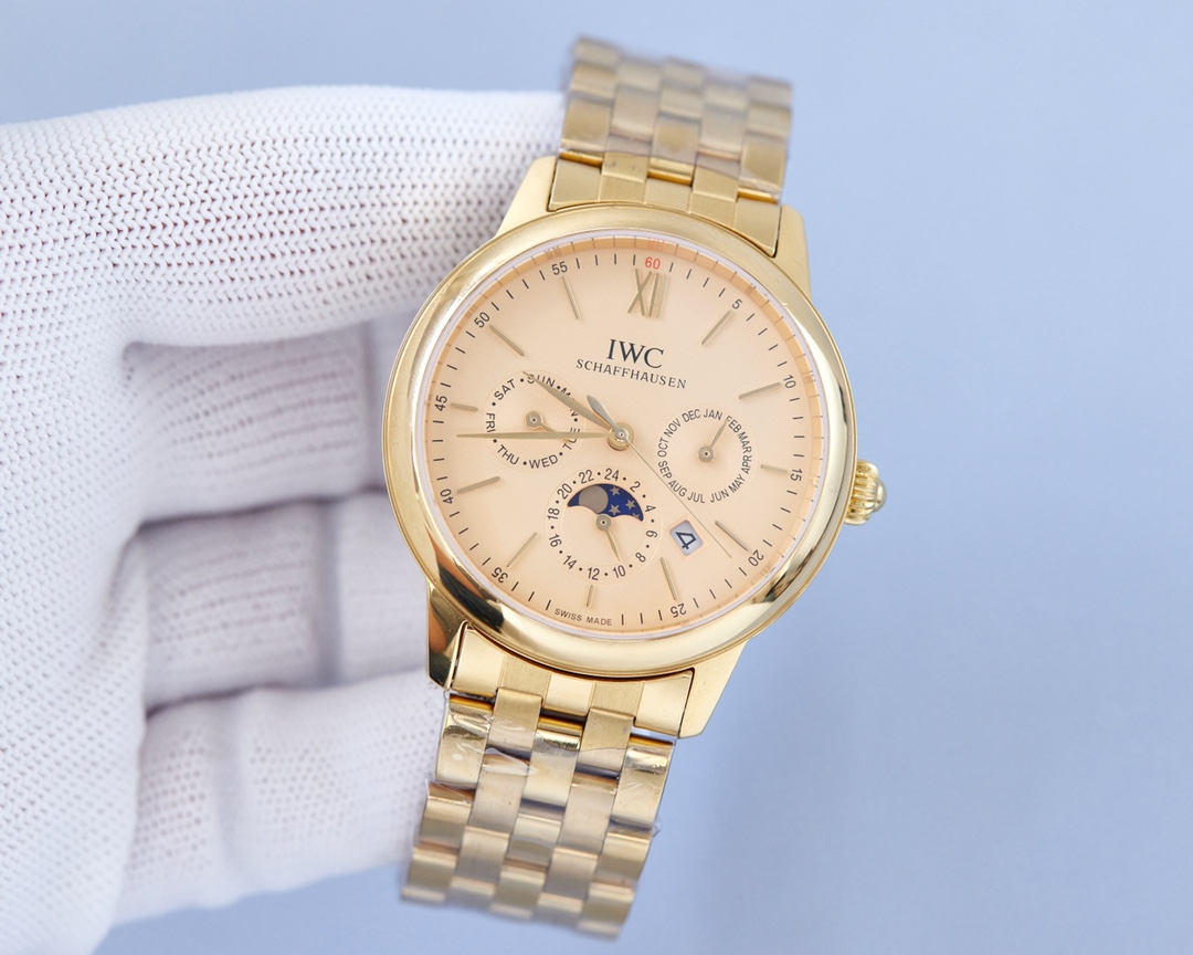 IWC- 9100 multifunctional imported mechanical movement CNC grinding process of the whole case