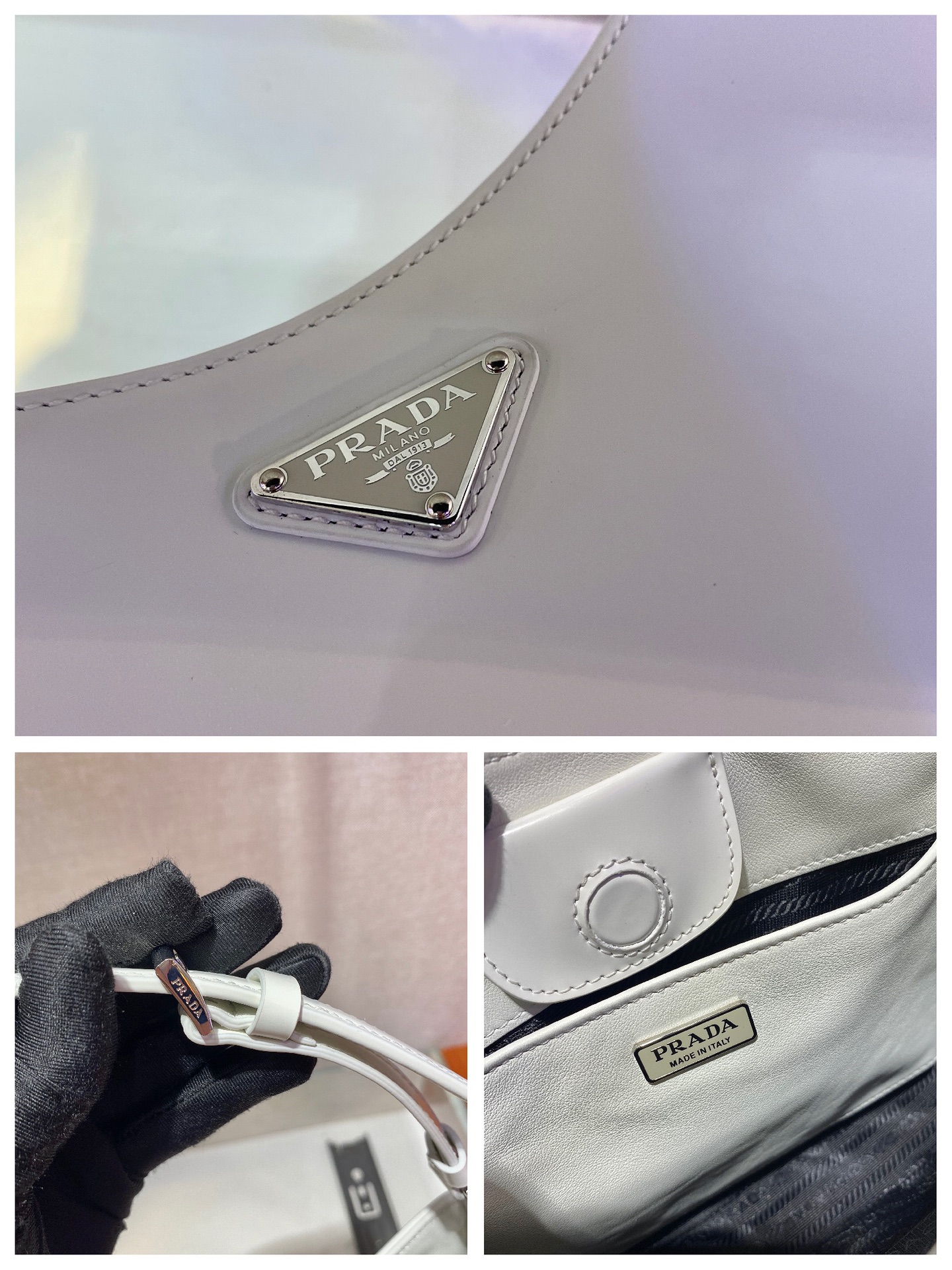 𝐏𝐑𝐀𝐃𝐀  Large Double Shoulder Strap Underarm Bag