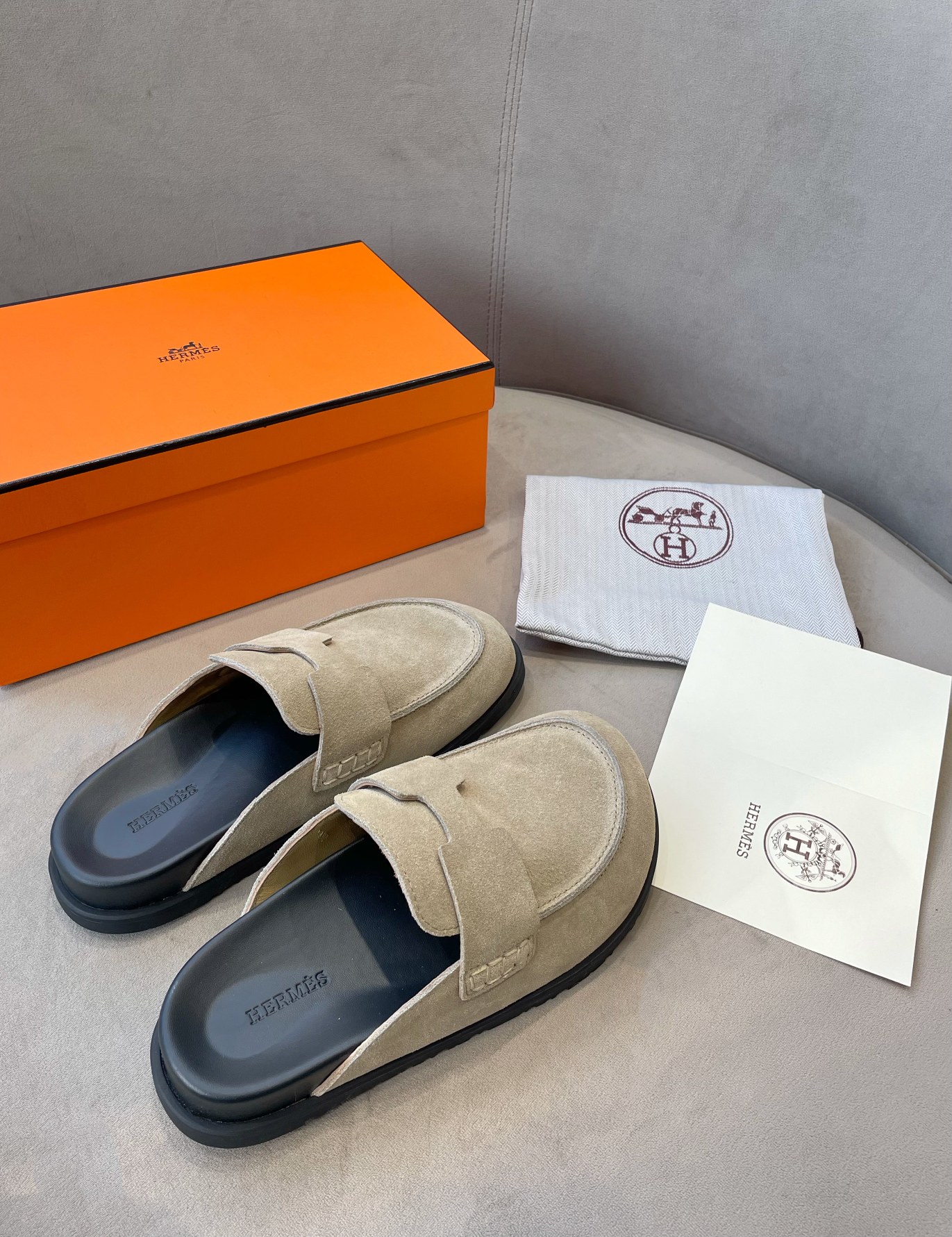 Hermes Birkenstock Mules