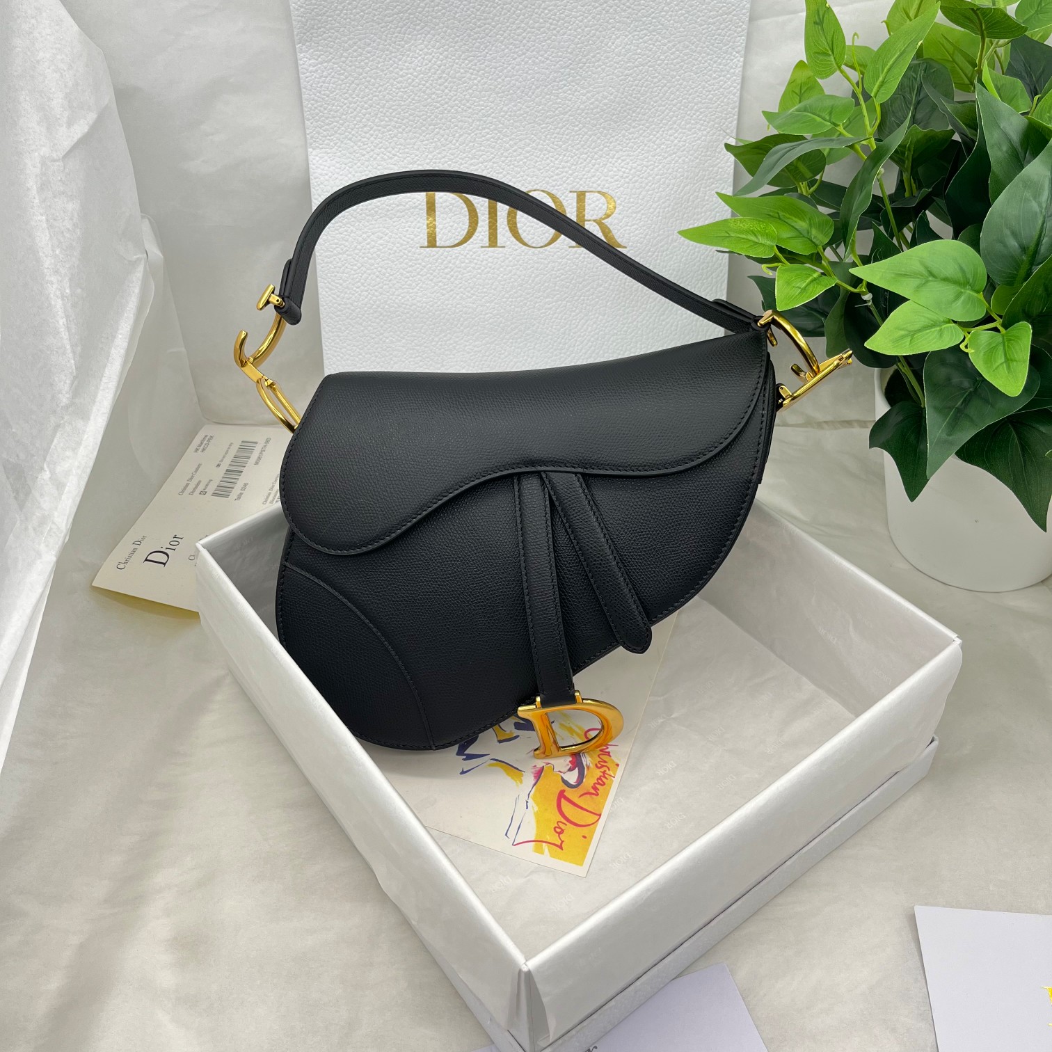 Dior saddle palm print collection