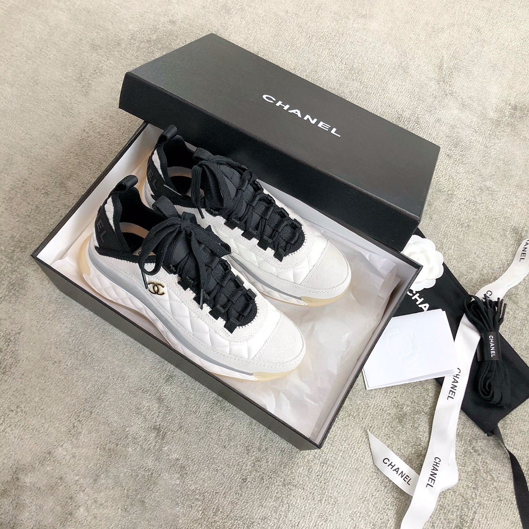 CHANEL sneakers classic small incense sneakers cowhide sheepskin leather genuine leather sole