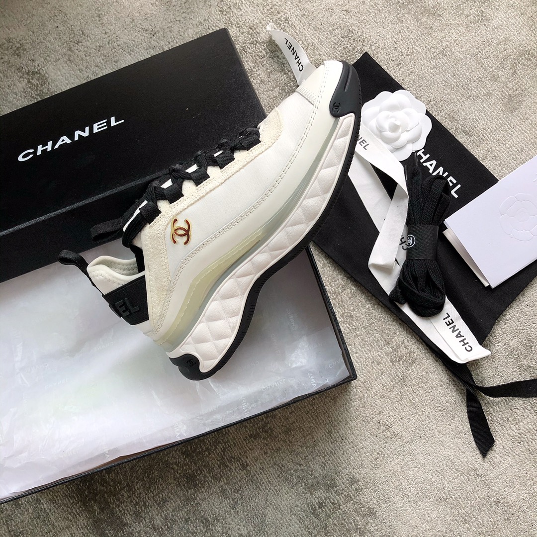 CHANEL sneakers classic small incense sneakers cowhide sheepskin leather genuine leather sole