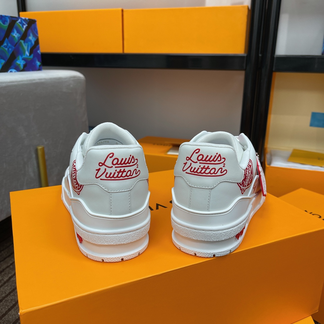 Louis Vuitton couple models DIY buckle sneakers sneakers