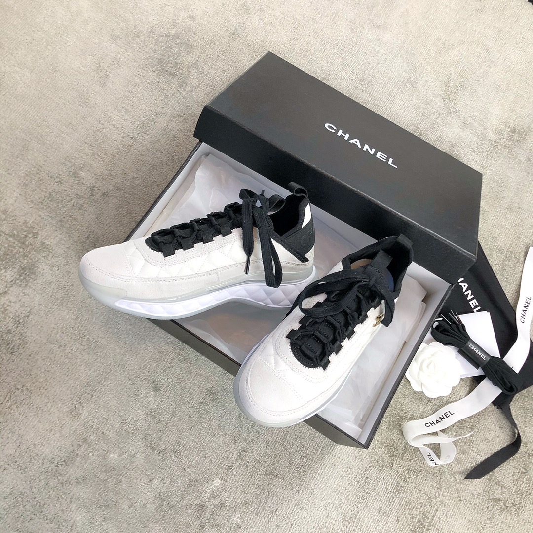 CHANEL sneakers classic small incense sneakers cowhide sheepskin leather genuine leather sole