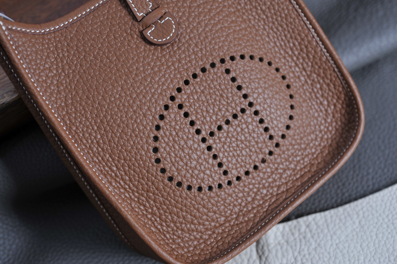 mini evelyne golden brown silver buckle TC