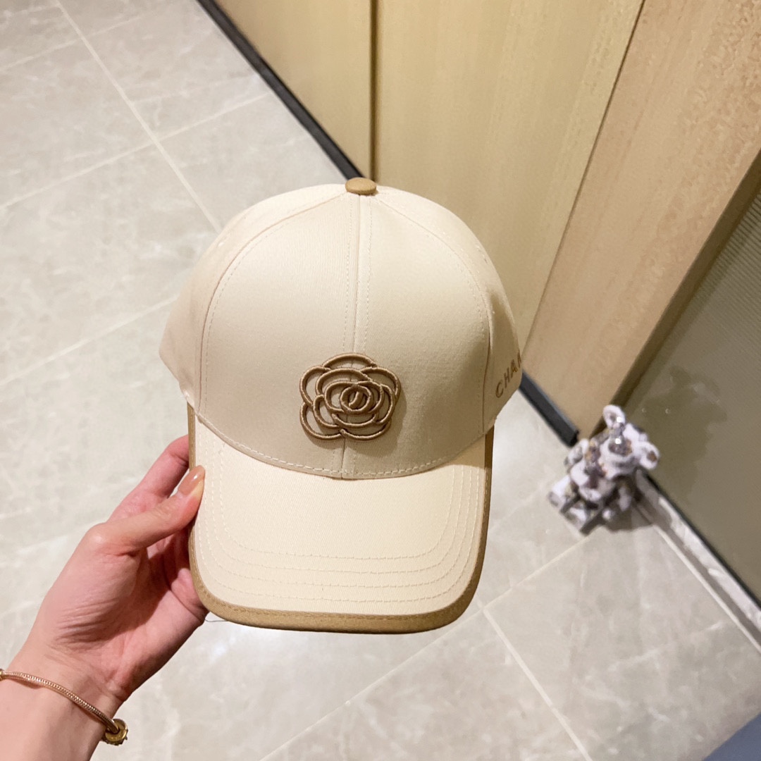 [CHANEL Chanel] 2023 new style embroidered baseball cap