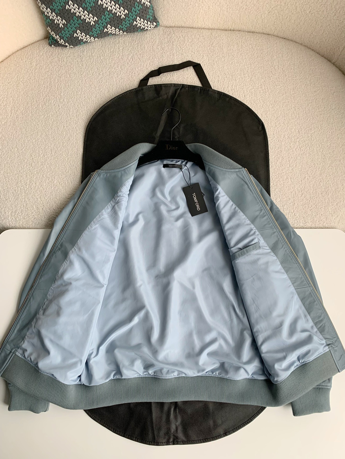 Tom Ford Sheepskin baseball jacket