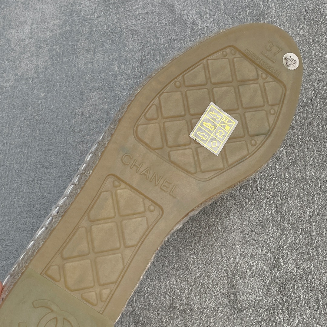 CHANEL fisherman shoes custom mixed sheepskin imported leather embryo leather upper soft inner cushion sheepskin