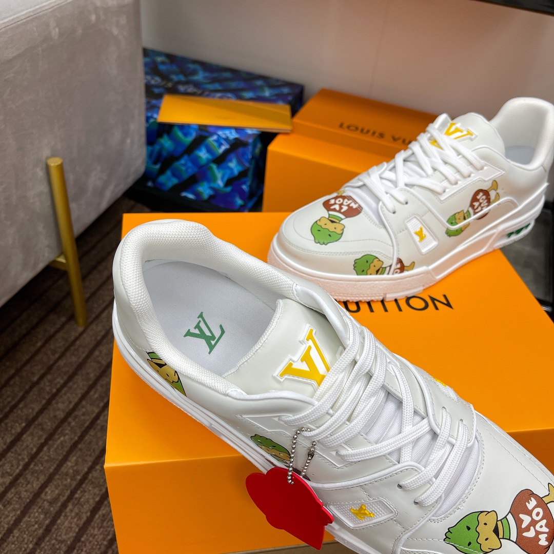 Louis Vuitton couple models DIY buckle sneakers sneakers