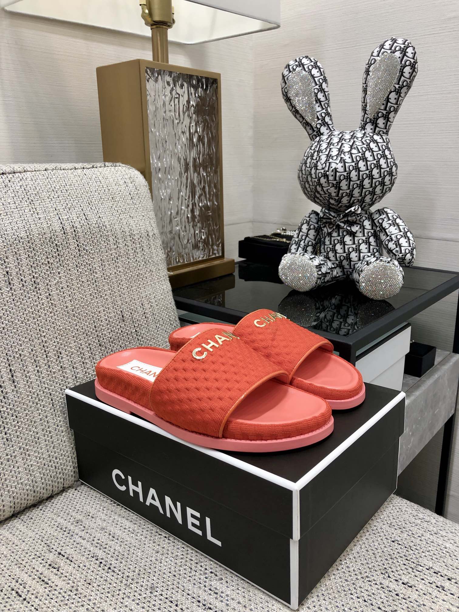 CHANEL 2022 early spring latest honey slippers fashion versatile series imported sheepskin cushioned feet