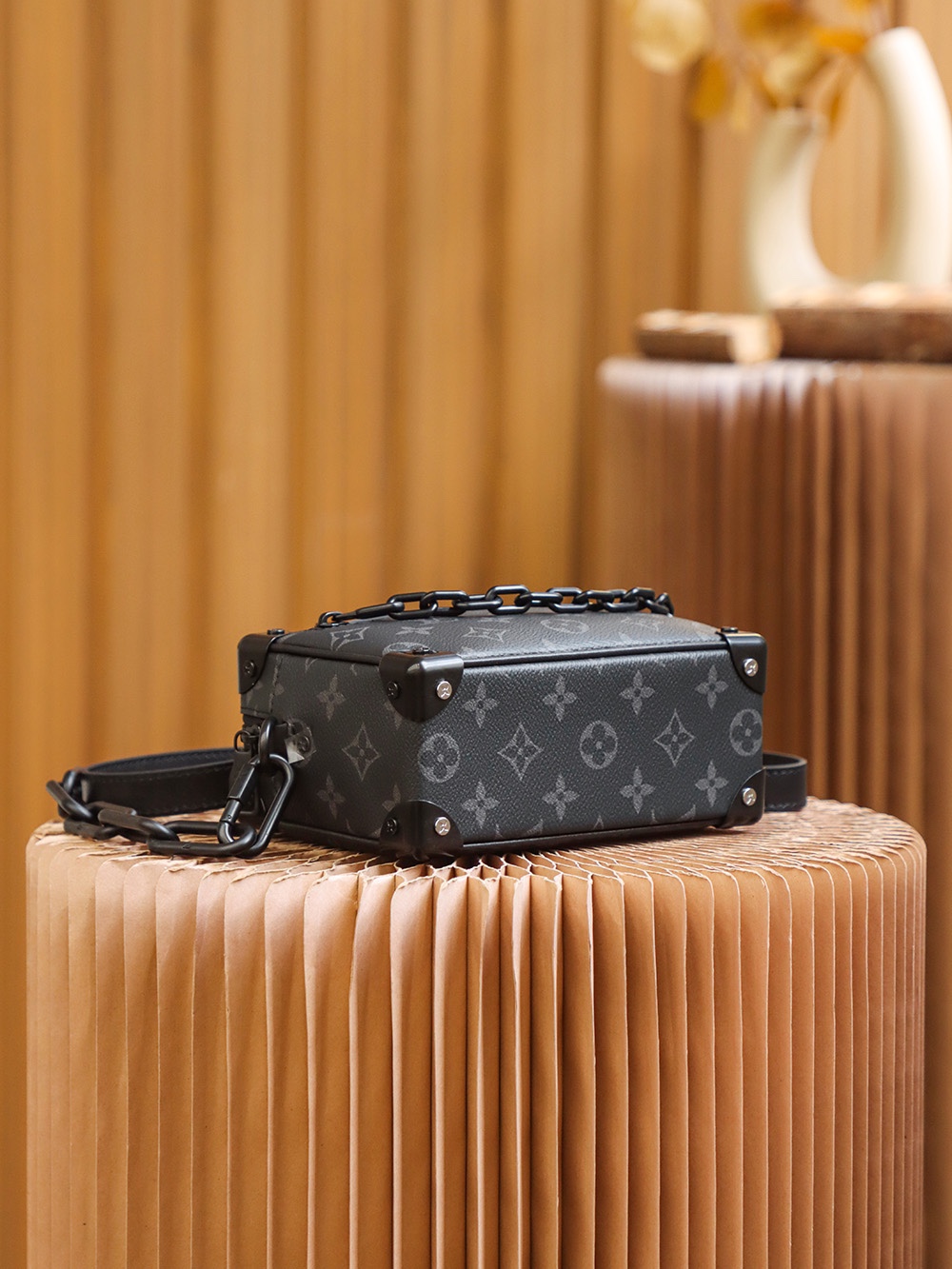 Louis Vuitton 𝐌𝐢𝐧𝐢 𝐒𝐨𝐟𝐭 𝐓𝐫𝐮𝐧𝐤 M44735 upgrade version—resin buckle hardware