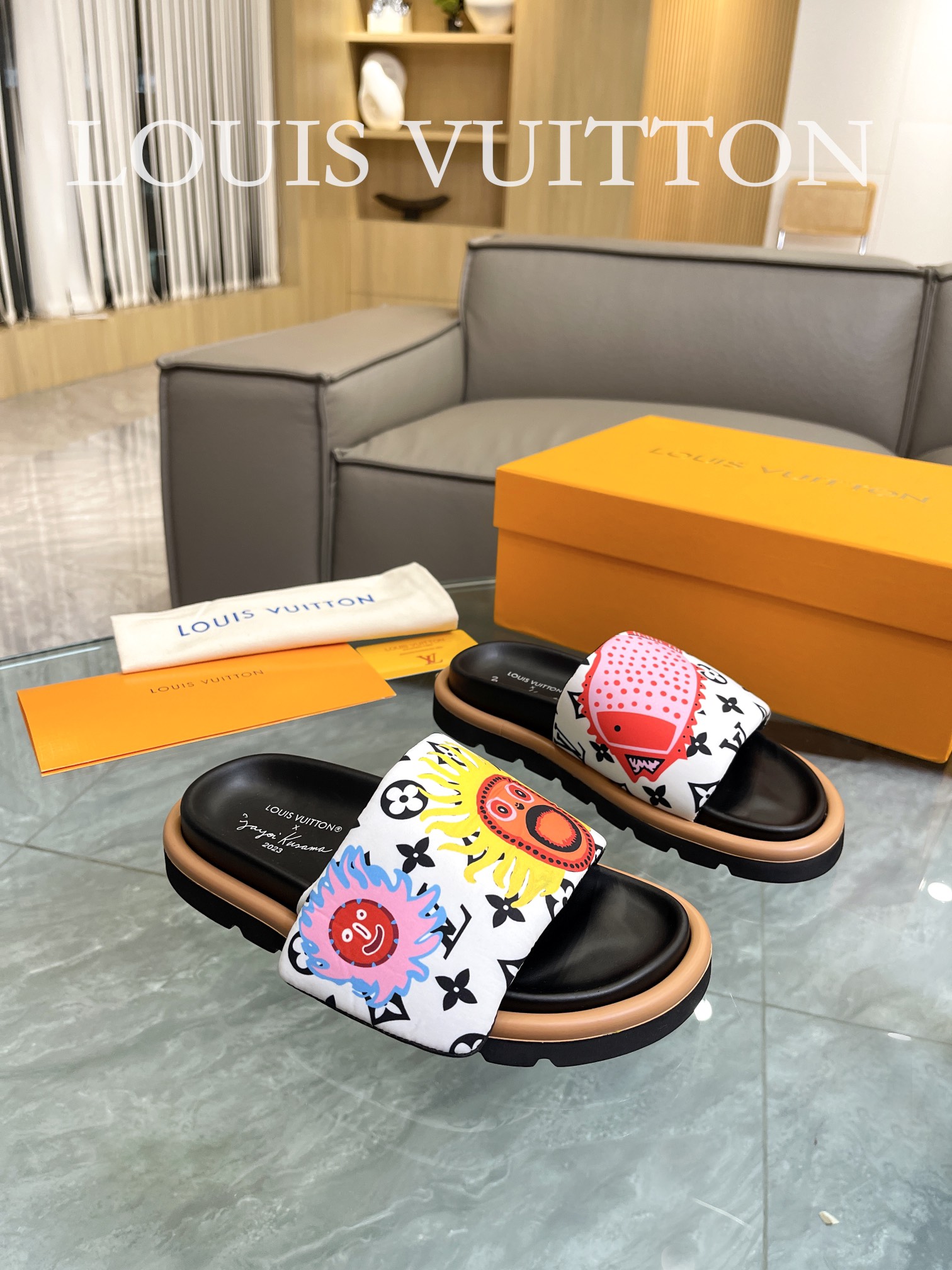 Louis Vuitton 2023 lovers mandarin duck shoes