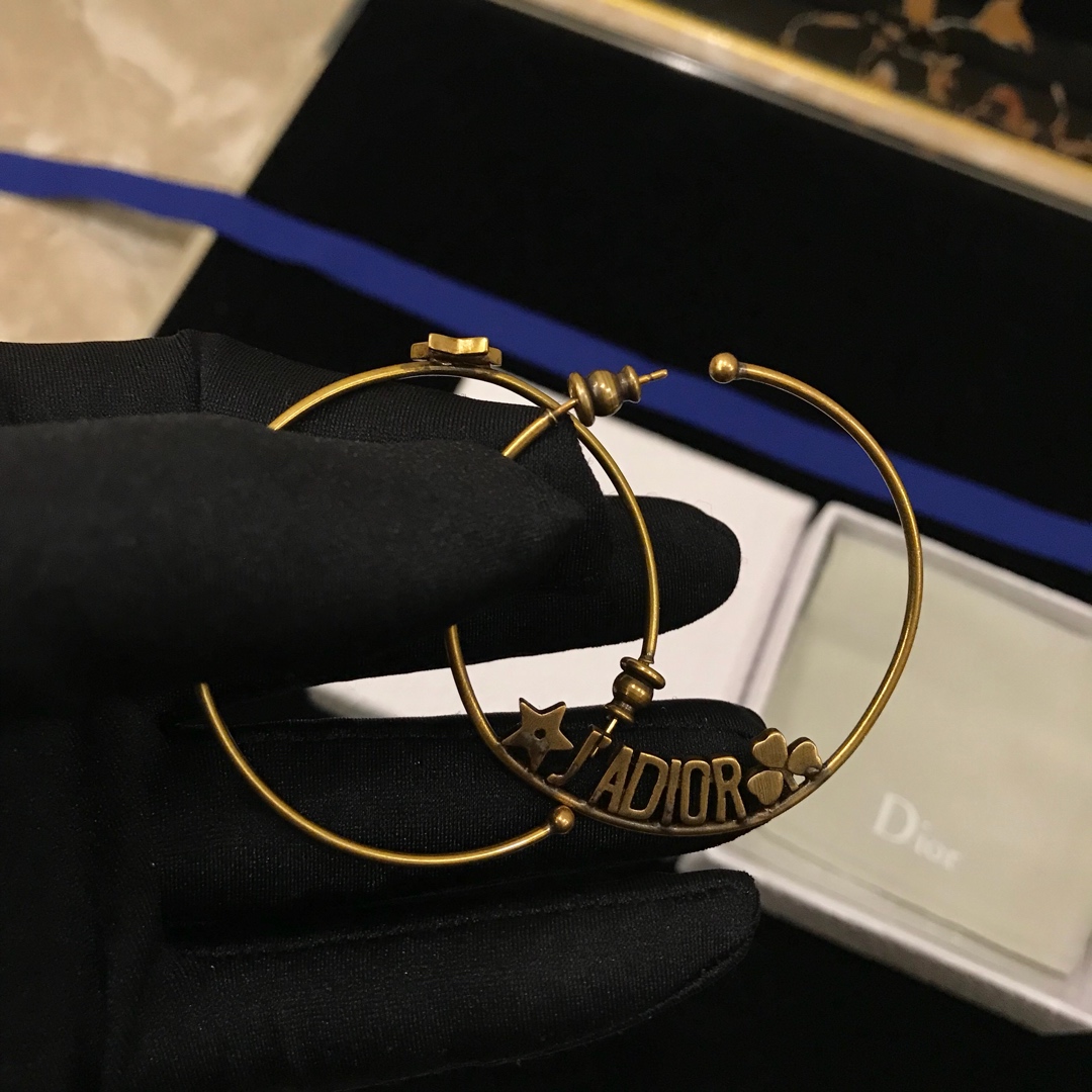 Dior stud earrings