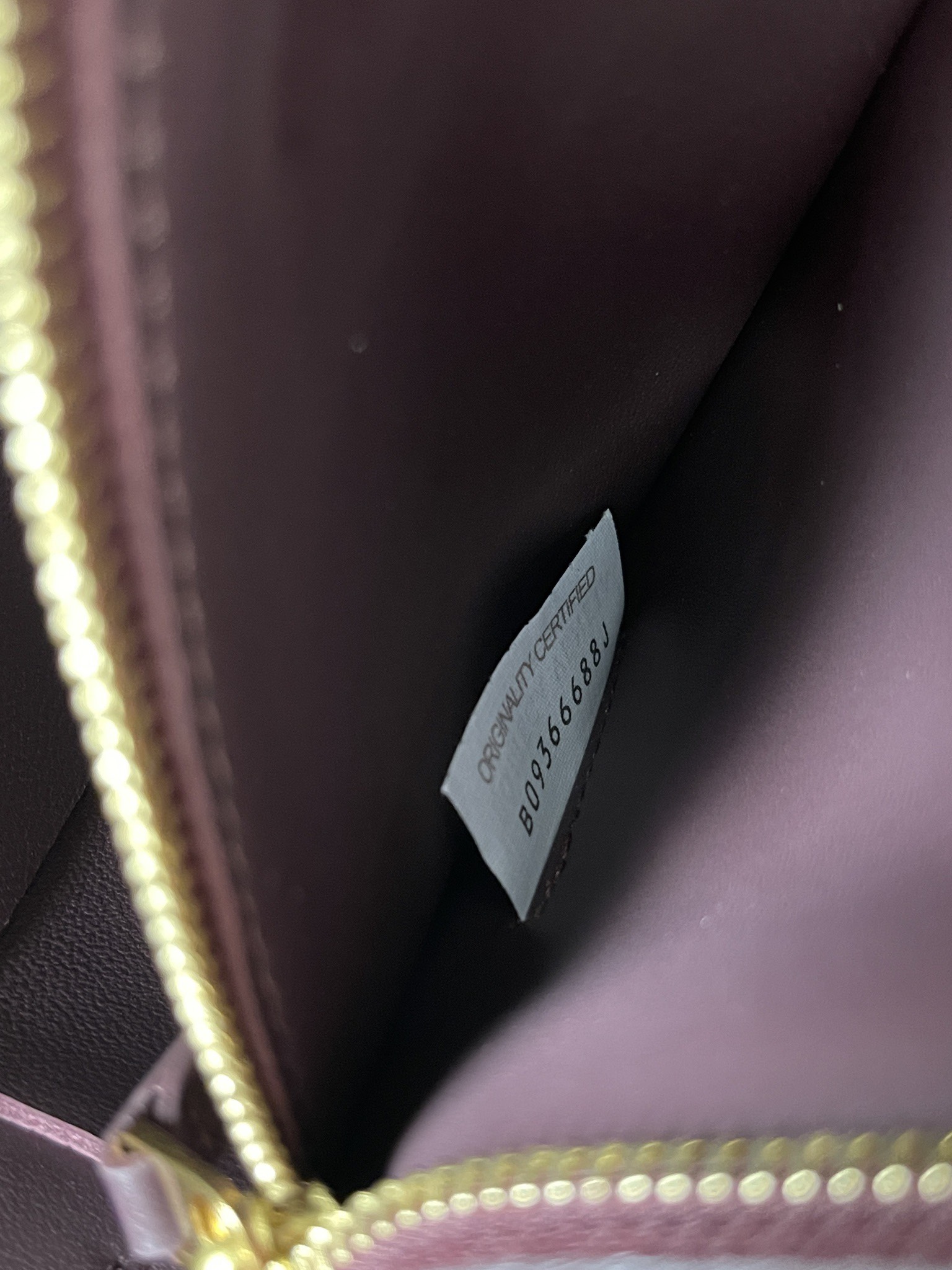 Bottega Veneta Cassette 5-panel lychee print date red #666870