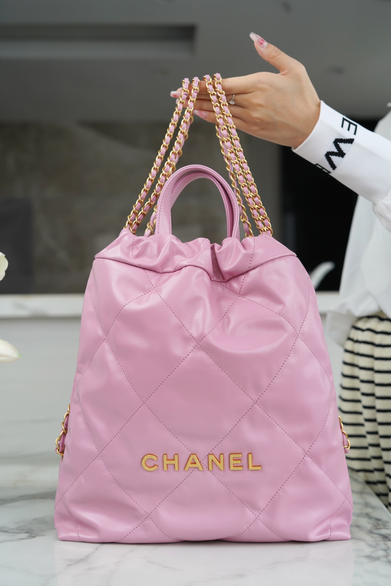 𝗖𝗛𝗔𝗘𝗡𝗟✦ 23P spring and summer new backpack small size pink➿