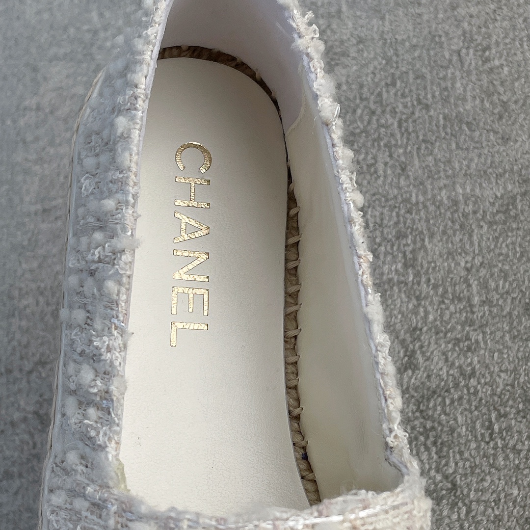 CHANEL fisherman shoes custom mixed sheepskin imported leather embryo leather upper soft inner cushion sheepskin