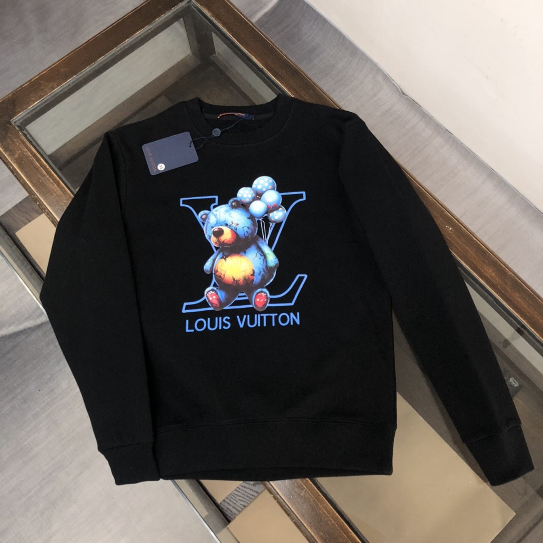 Louis Vuitton 2023 new autumn and winter couples style round neck sweatshirt