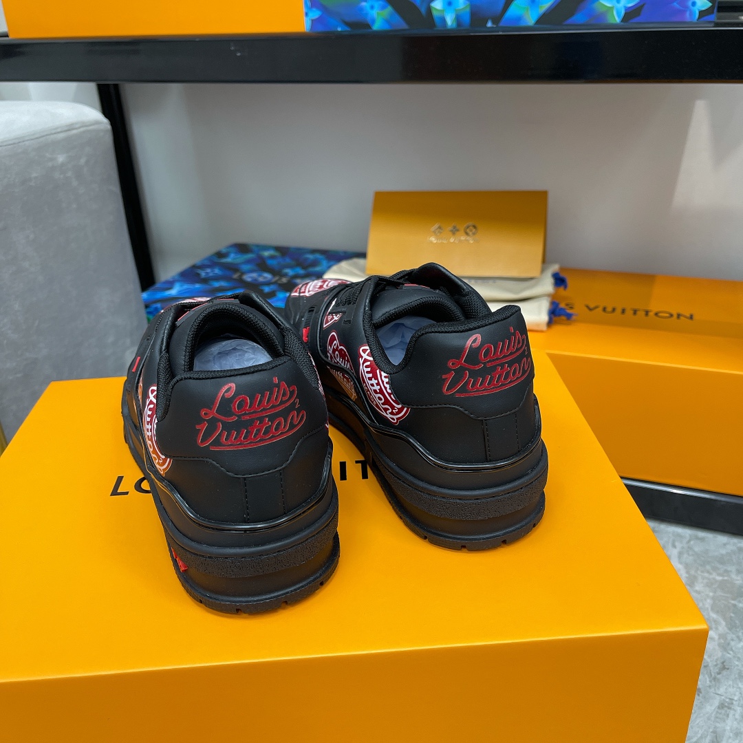 Louis Vuitton couple models DIY buckle sneakers sneakers