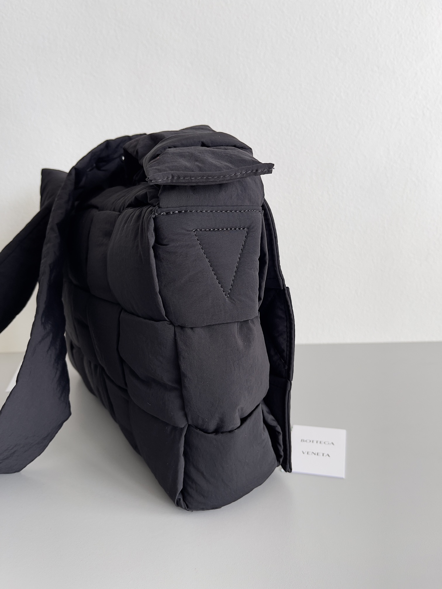 Bottega Veneta Bv Nylon Woven Bag 15 Compartments Oversized Black #70529