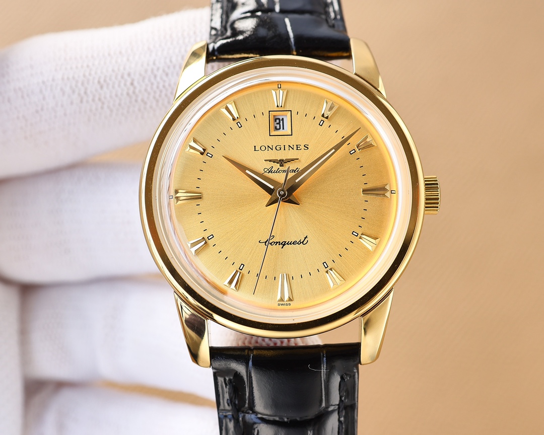 Longines men's three needles with calendar super luminous