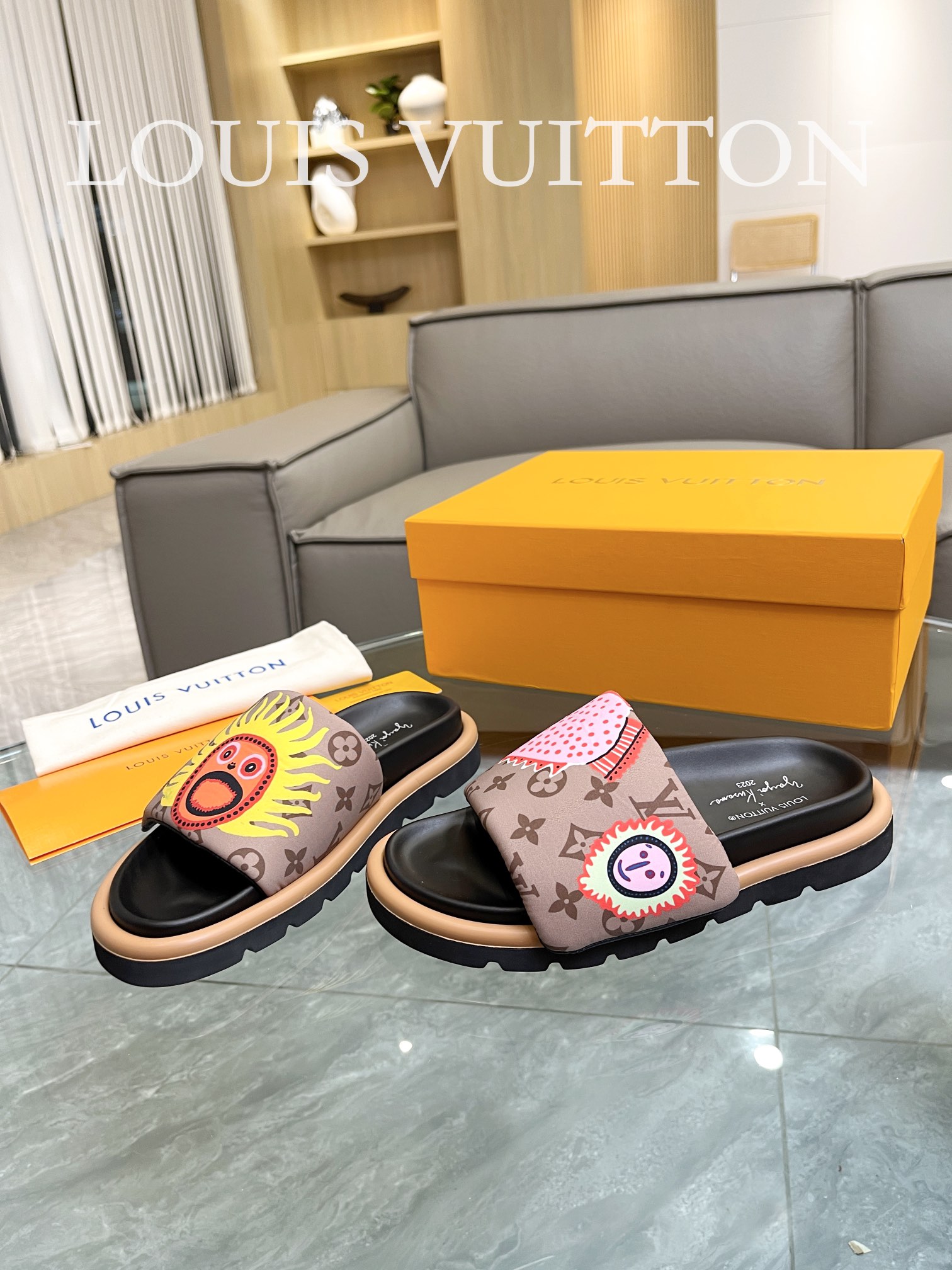 Louis Vuitton 2023 lovers mandarin duck shoes