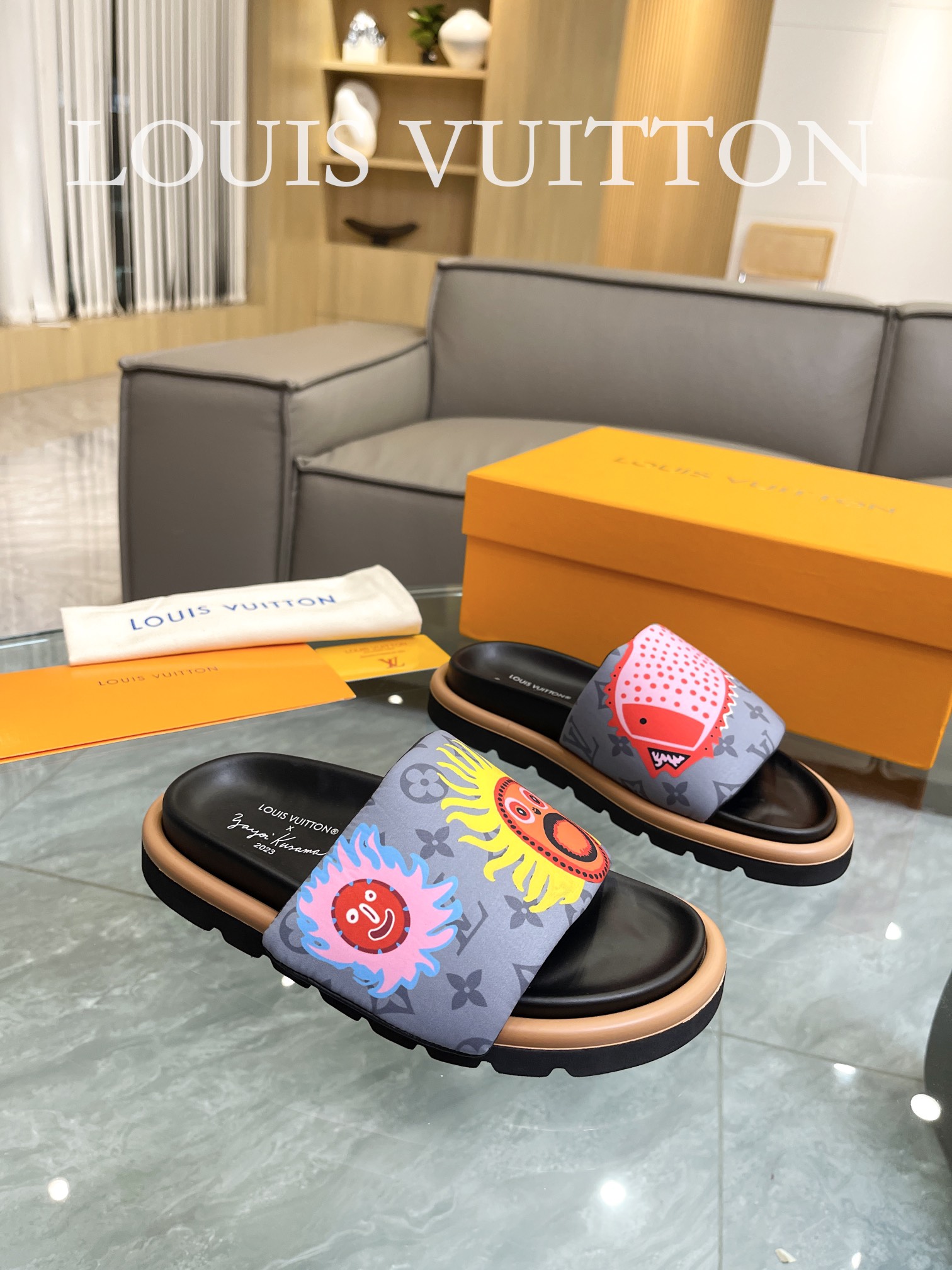 Louis Vuitton 2023 lovers mandarin duck shoes