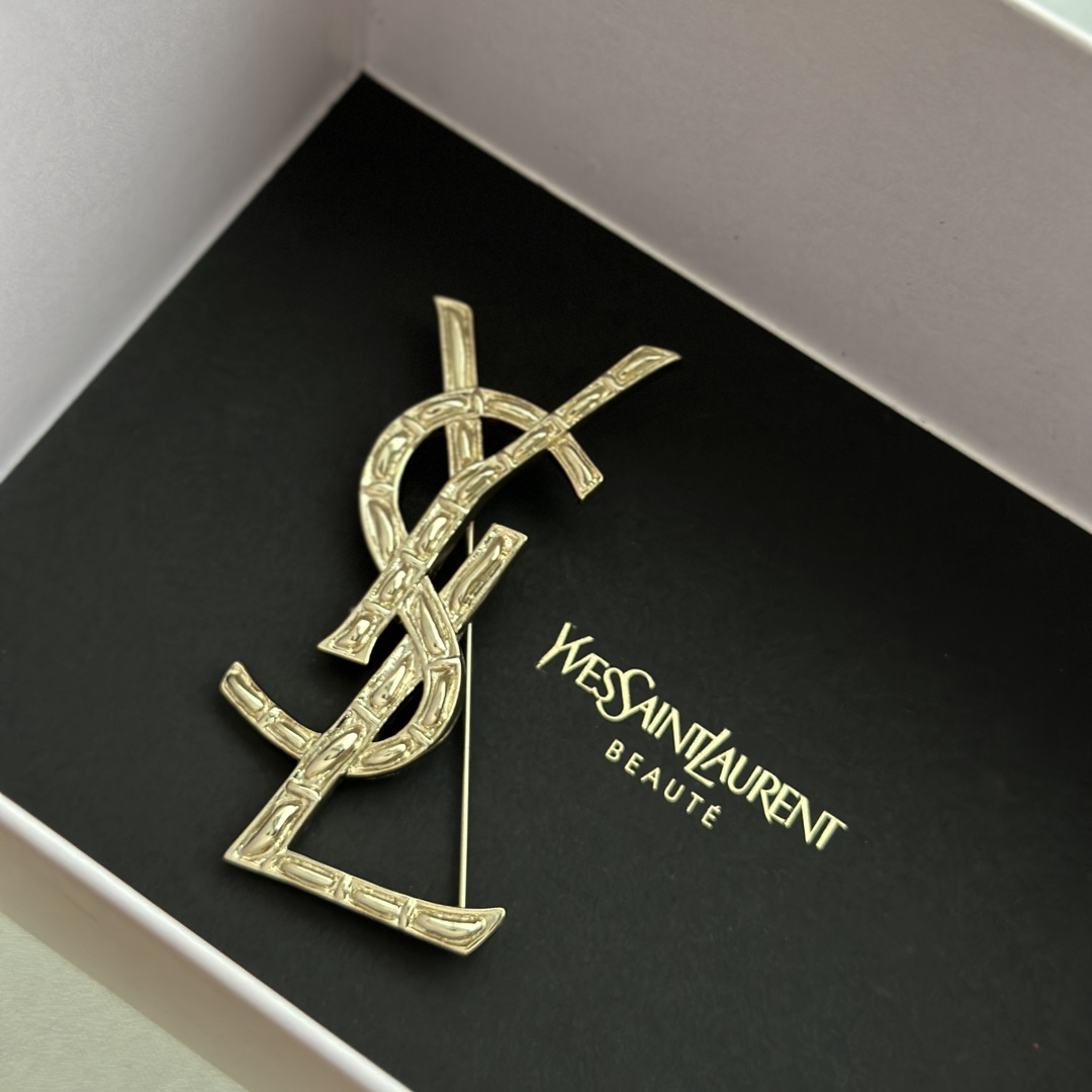 Saint Laurent YSL brooch