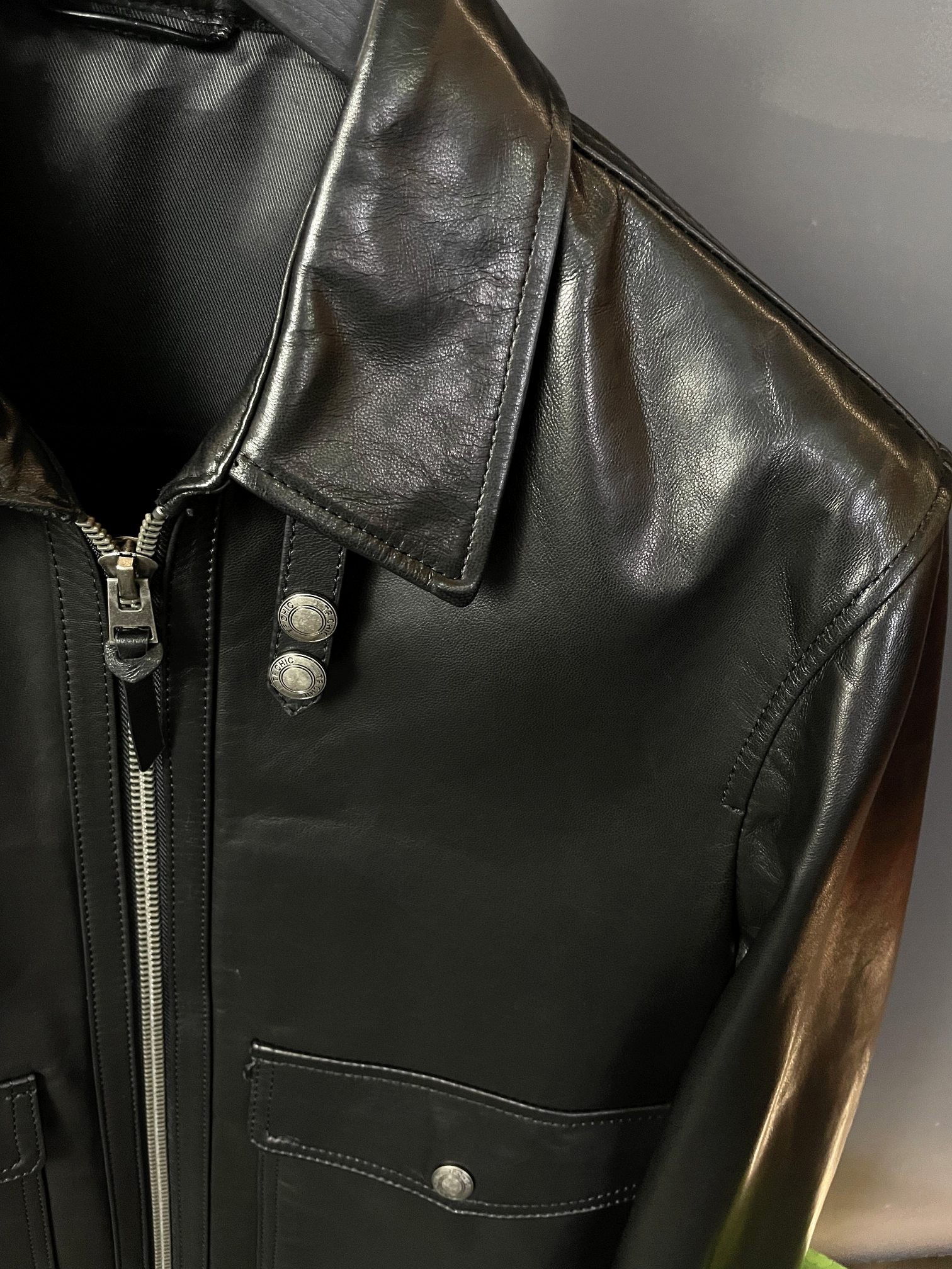 Tom Ford Sheepskin lapel leather jacket