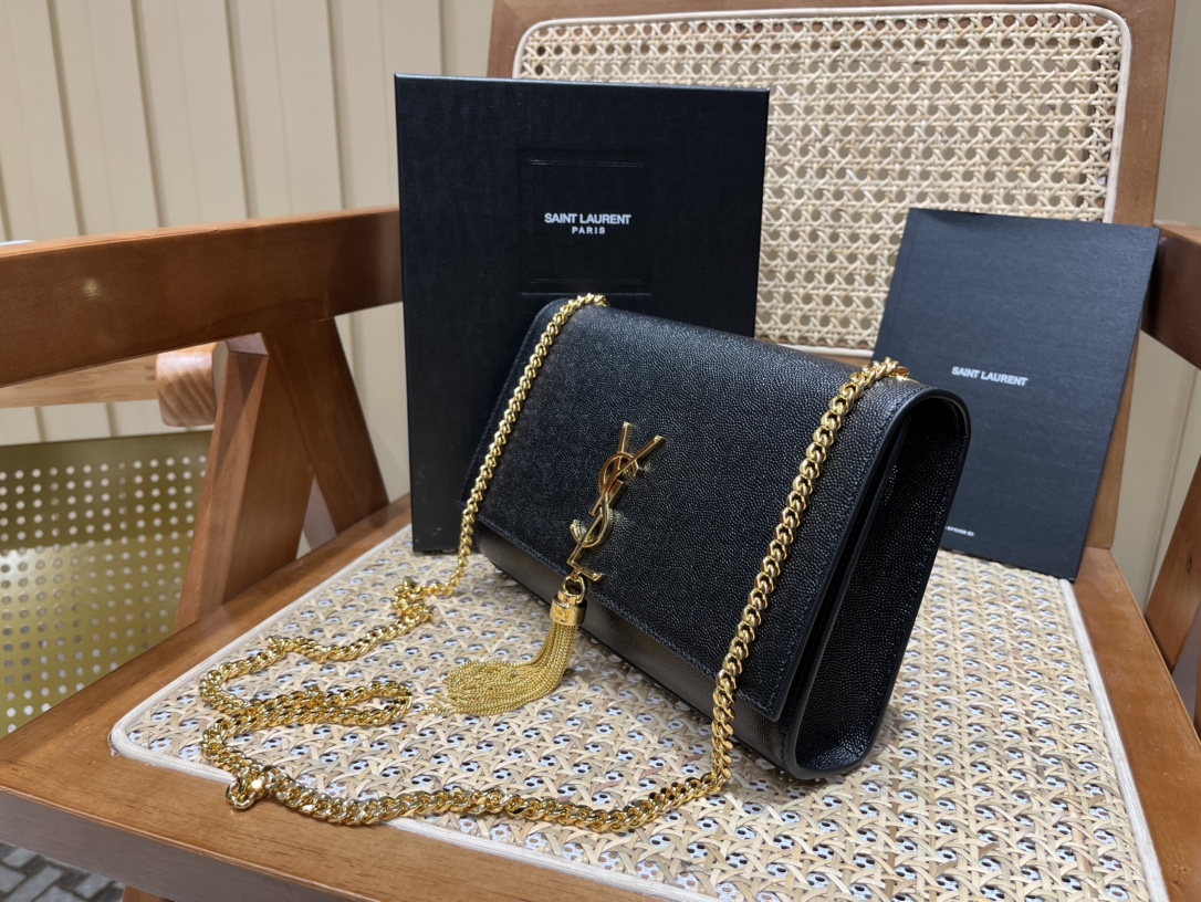 SAINT LAURENT #𝙆𝙖𝙩𝙚# [Original leather version] Y's kate caviar #354119Q